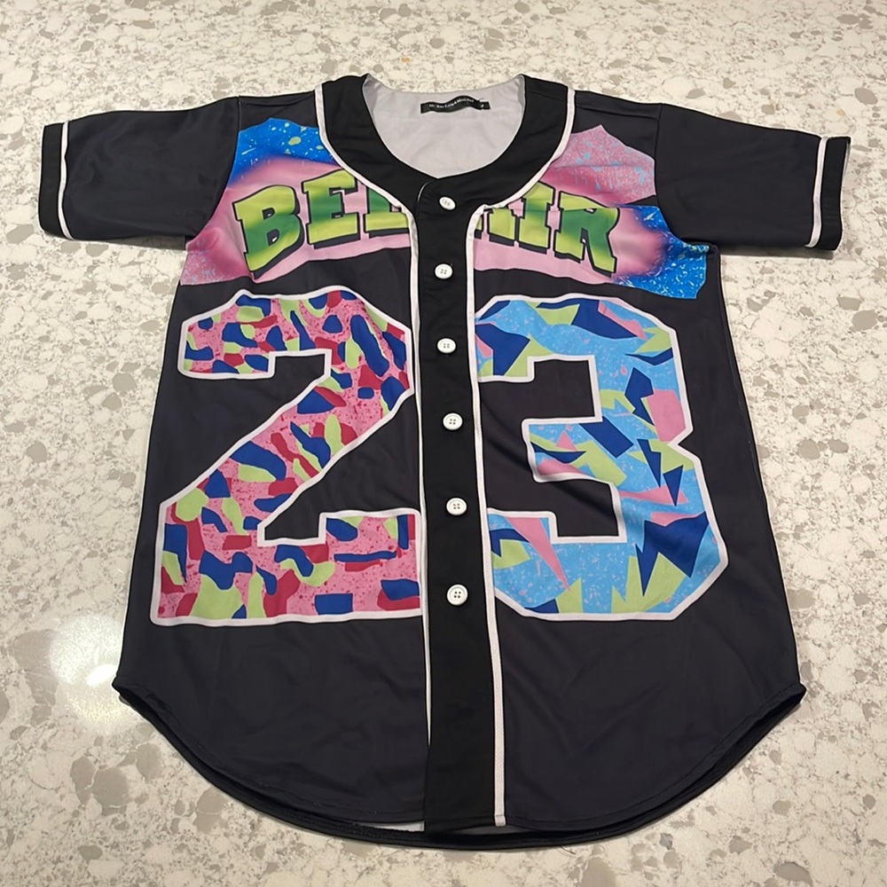 Jersey type fresh prince button up